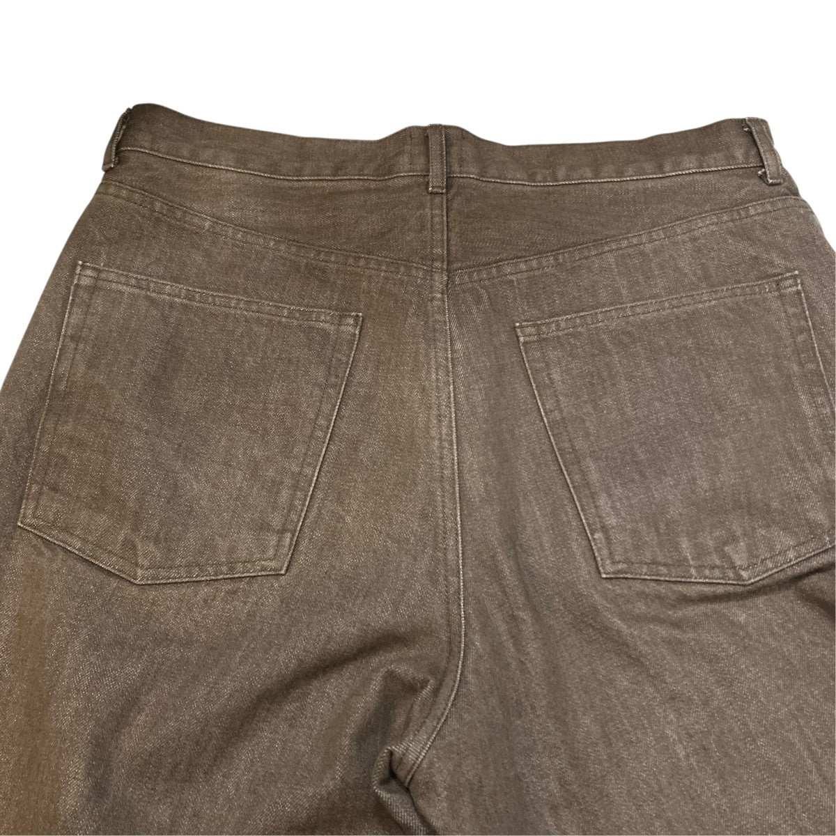 WIDE DENIM／BROWN BLEACHワイドデニムパンツ25W-BIS-PT30U