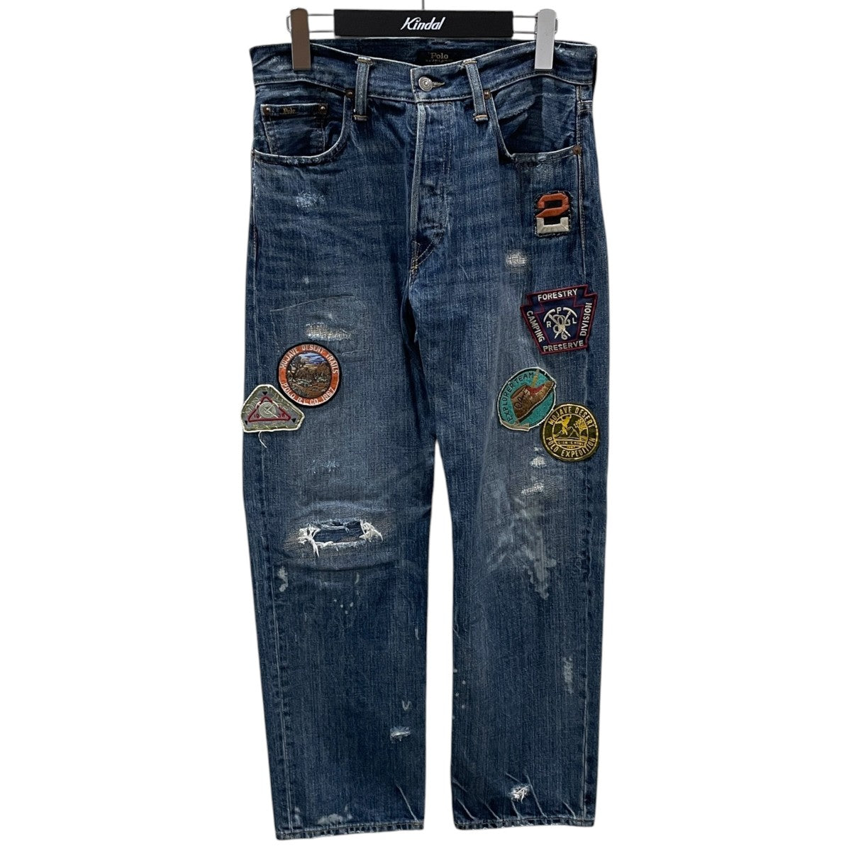 加工デニムパンツ Vintage Classic Fit Distressed Jeans ヴィンテージ クラシック フィット ディストレスト ジーンズ