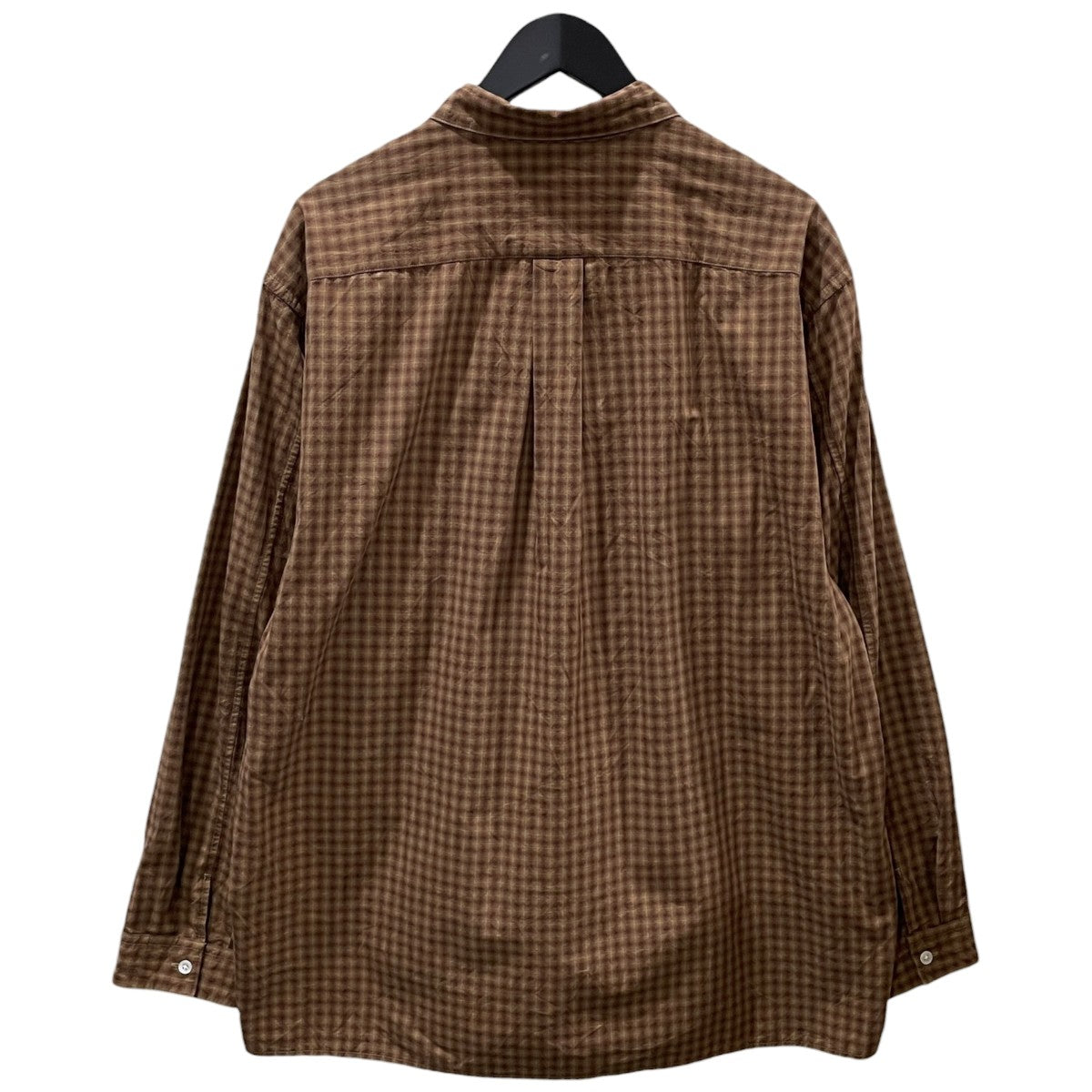 STEVEN ALAN チェック柄長袖シャツ 60 CHIC CHECK OPEN COLLAR SHIRT LONG SLEEVE 60 シック チェック オープンカラーシャツ ロングスリーブ 8111-1-491120 古着・中古-2枚目のアイテム画像