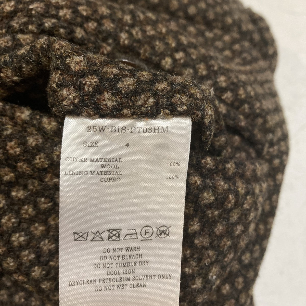 WALL PAPER HEAVYWOOL 1TUCK EASY SLACKS ウールスラックスパンツ 25W-BIS-PT03HM