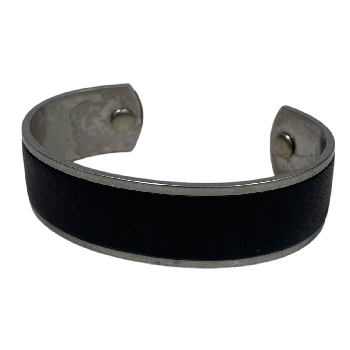バングル BRASS BRACELET WIDE with LEATHER ブラス ブレスレット ワイド ウィズ レザー