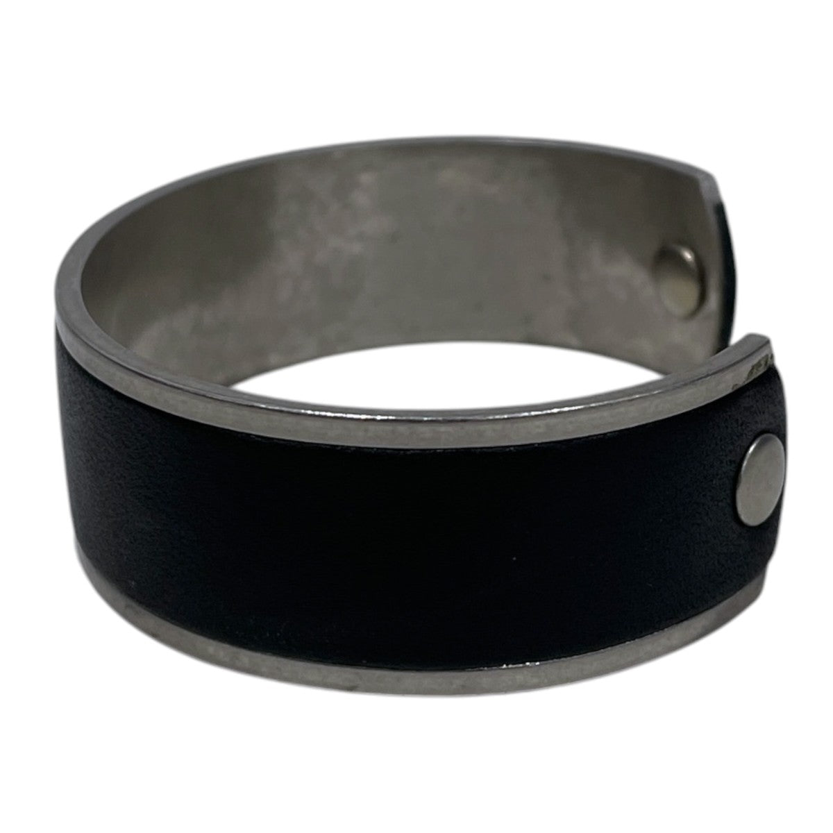 バングル BRASS BRACELET WIDE with LEATHER ブラス ブレスレット ワイド ウィズ レザー
