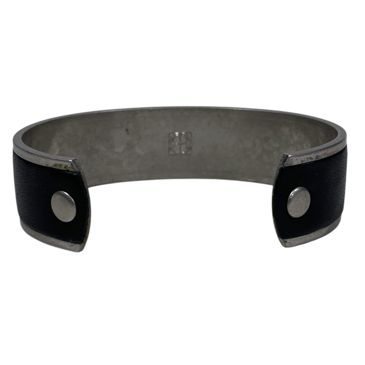 バングル BRASS BRACELET WIDE with LEATHER ブラス ブレスレット ワイド ウィズ レザー