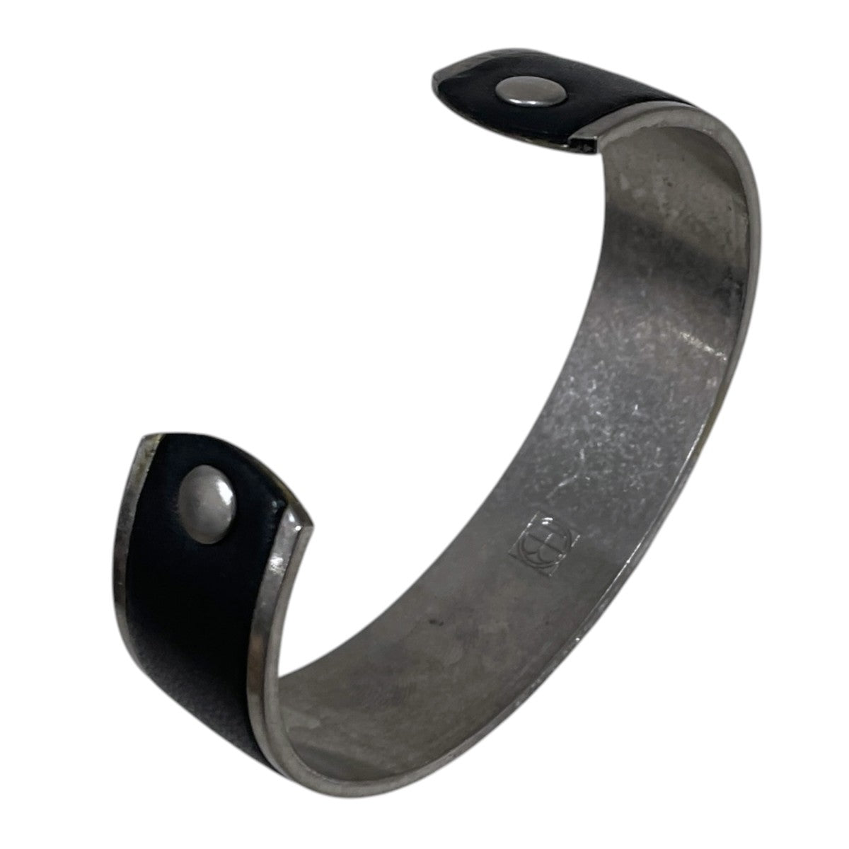 バングル BRASS BRACELET WIDE with LEATHER ブラス ブレスレット ワイド ウィズ レザー
