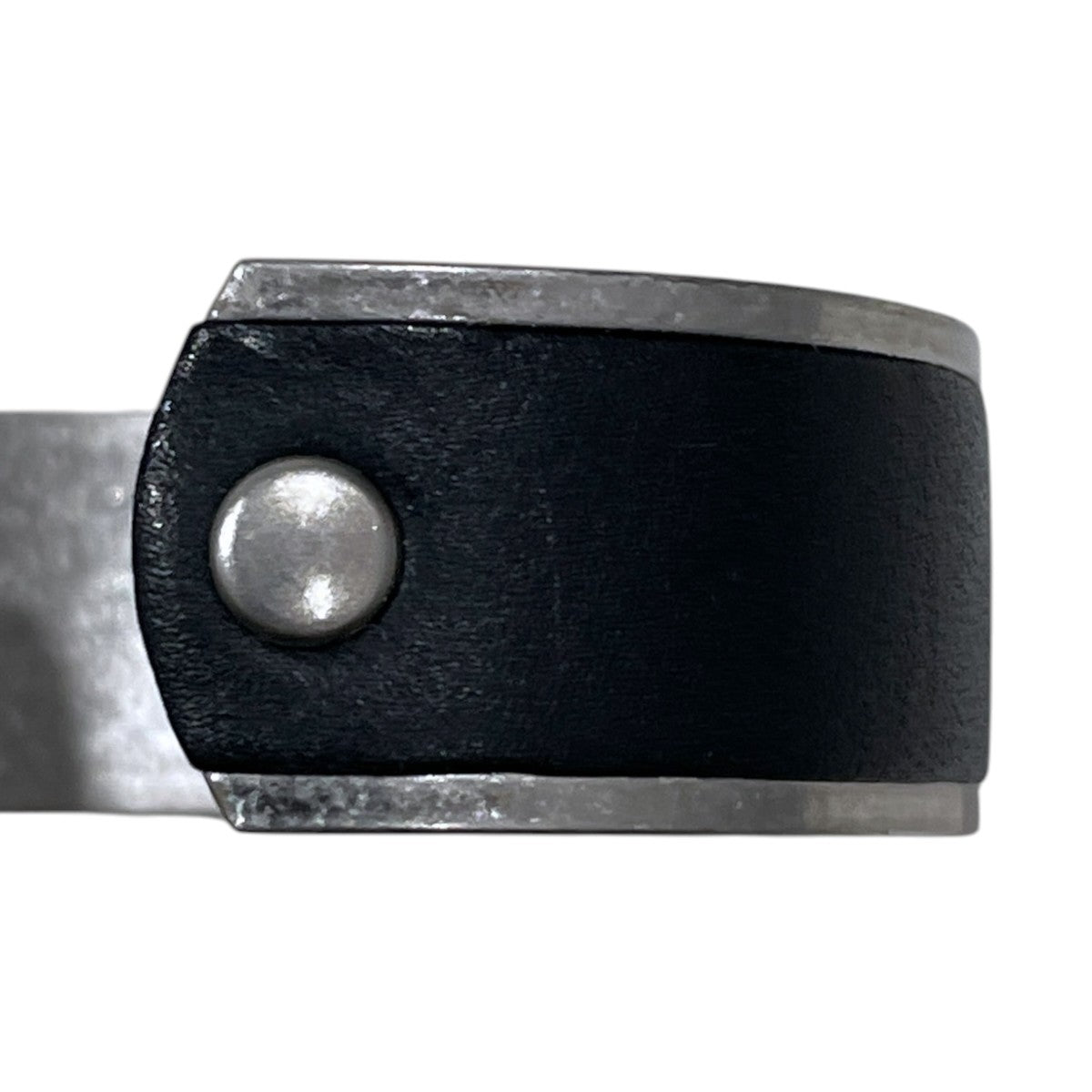 バングル BRASS BRACELET WIDE with LEATHER ブラス ブレスレット ワイド ウィズ レザー