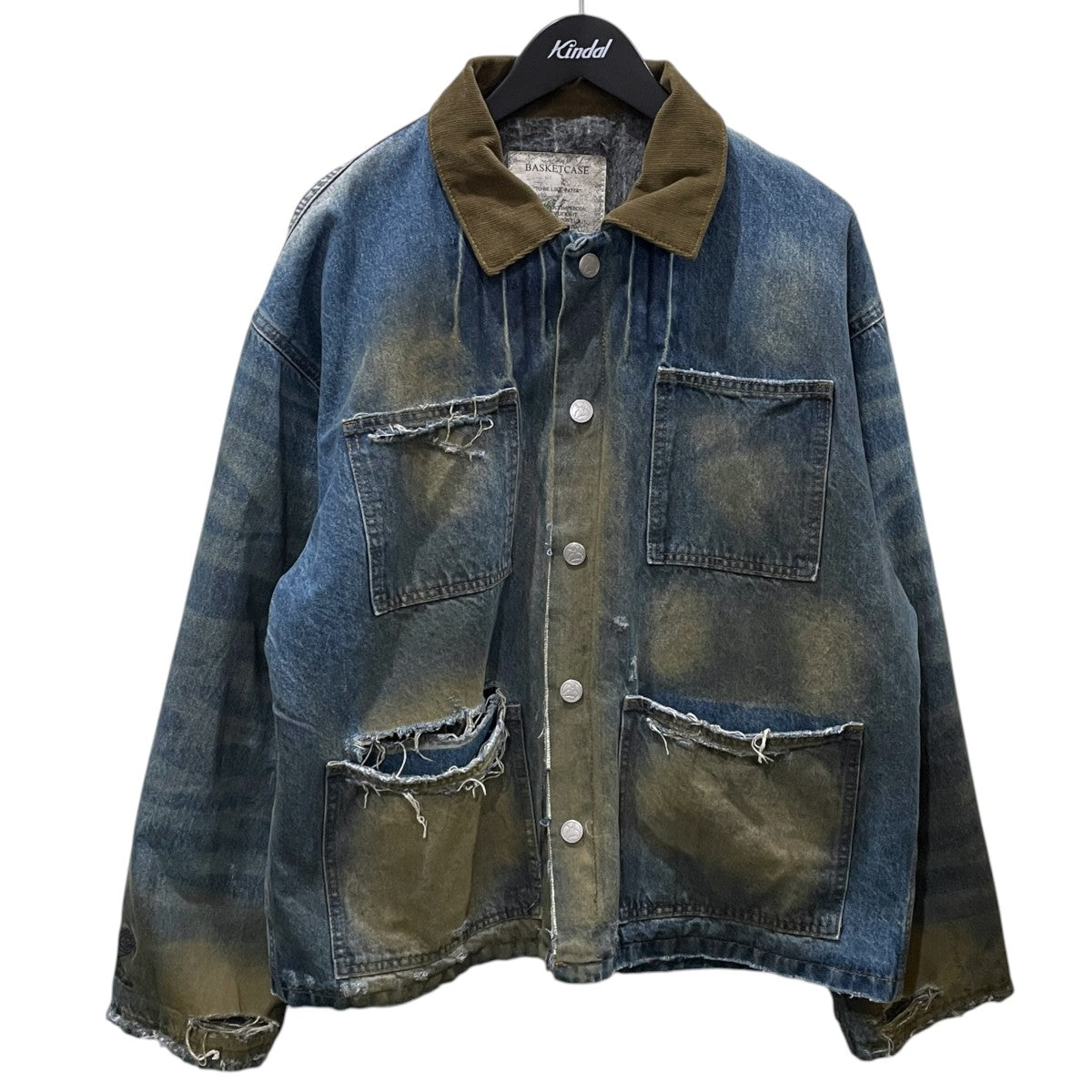 加工デニムジャケット ウールブランケットライニング HAYSTACK ， DENIM JACKET ヘイスタックデニムジャケット