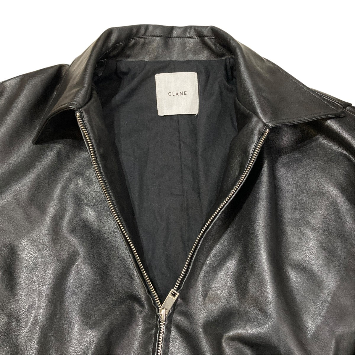 CLANE FAKE LEATHER BALLOON JACKETジャケット19101-0012 古着・中古-4枚目のアイテム画像