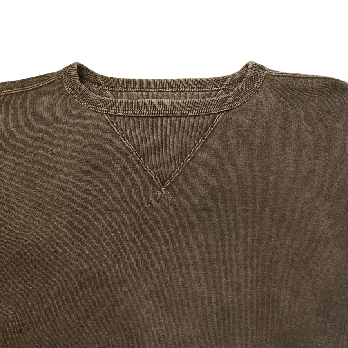 MUD DYED BROWN SWEAT SHIRTスウェット603