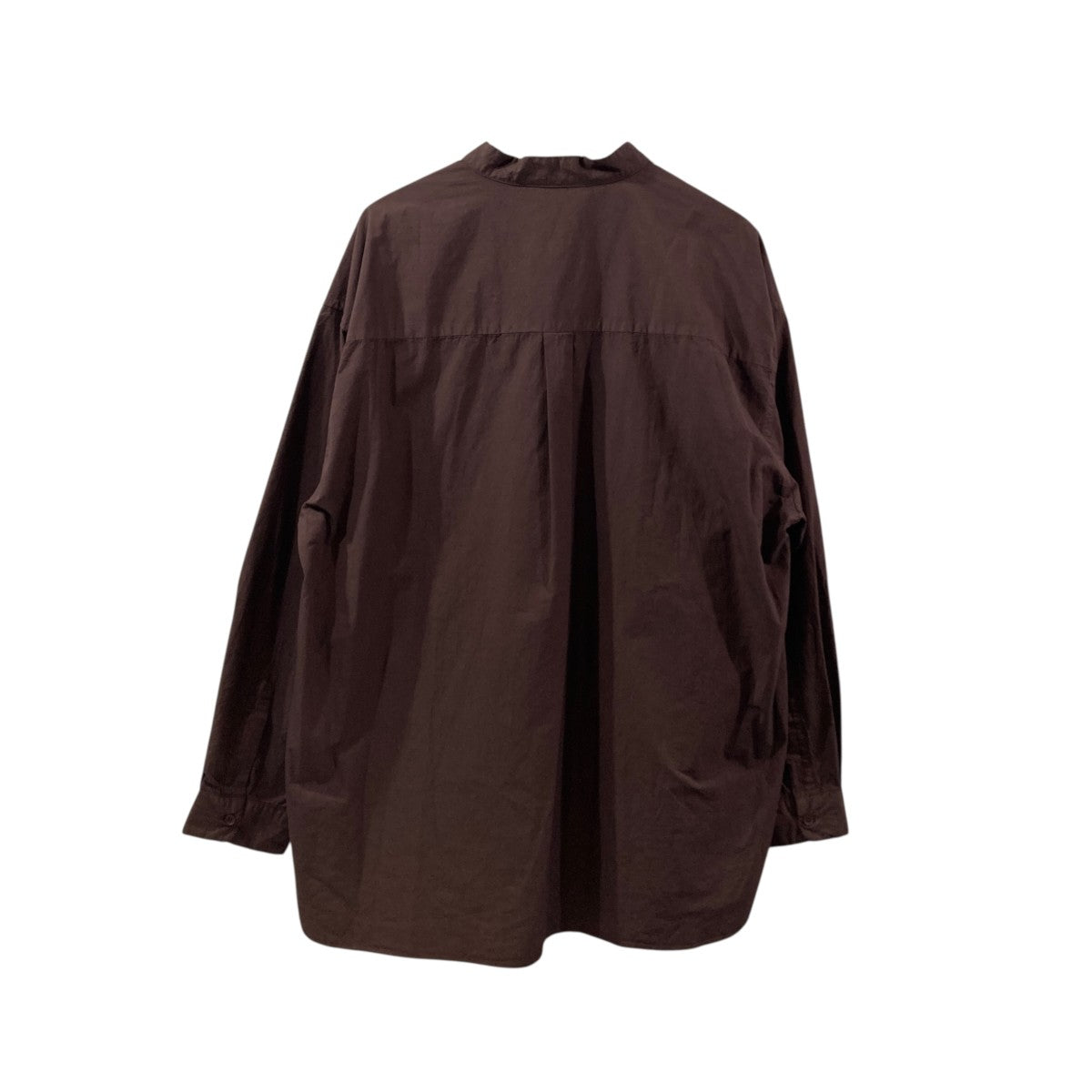 26AWGarment-dye band collar shirtノーカラーシャツSH03263