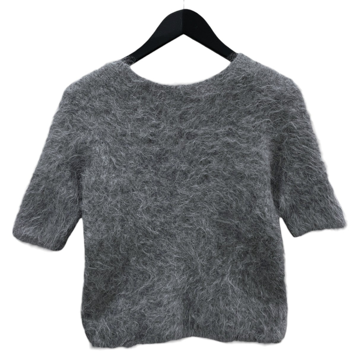 24AW 半袖ニットセーター Alpaca Shaggy Crew Neck Half Sleeve Knit アルパカシャギークルーネックハーフスリーブニット 4010800670