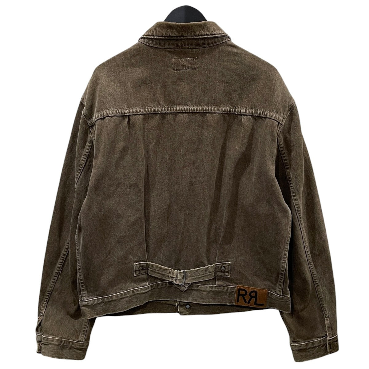 先染めブラウンデニムジャケット Denim Trucker Jacket デニムトラッカージャケット