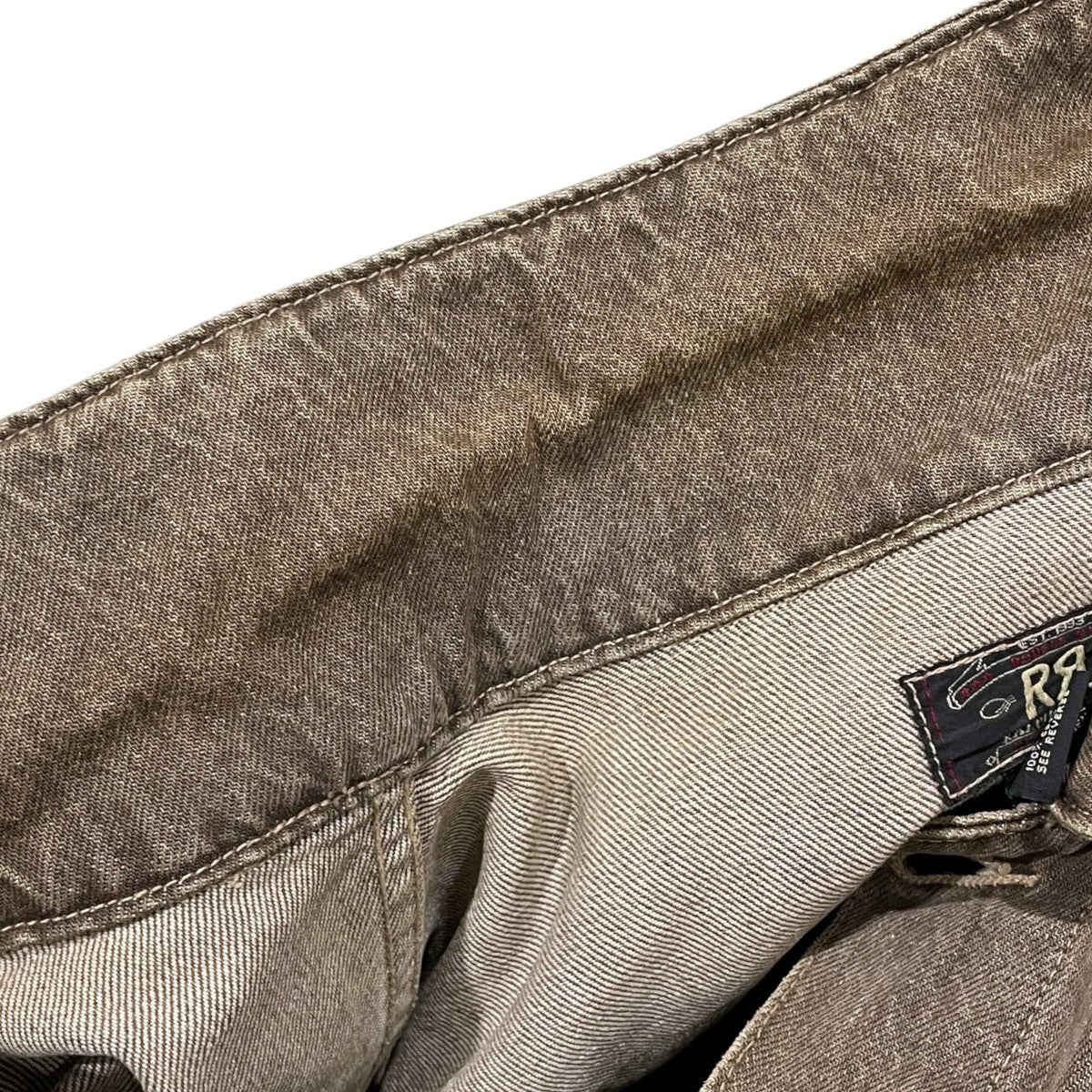 先染めブラウンデニムジャケット Denim Trucker Jacket デニムトラッカージャケット