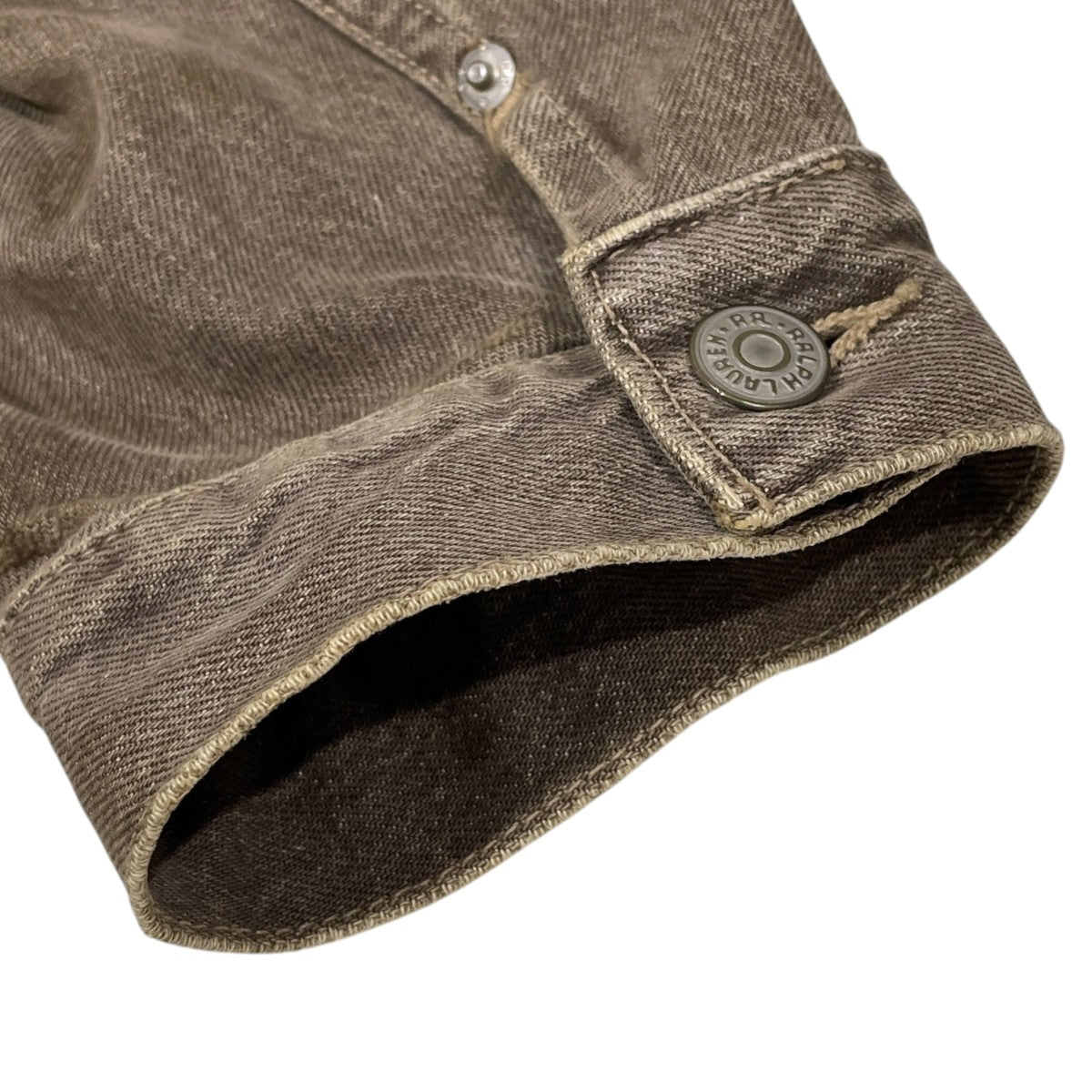 先染めブラウンデニムジャケット Denim Trucker Jacket デニムトラッカージャケット