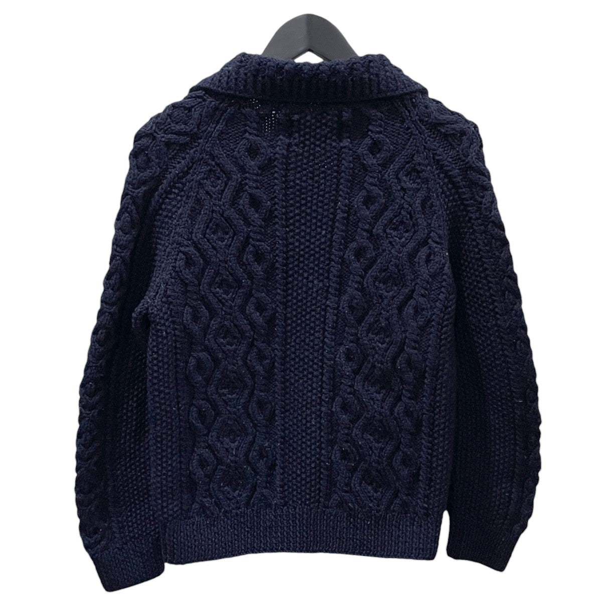 INVERALLAN ケーブルニットカーディガン 3A LUMBER CARDIGAN 3Aランバーカーディガン 茶タグ 古着・中古-2枚目のアイテム画像