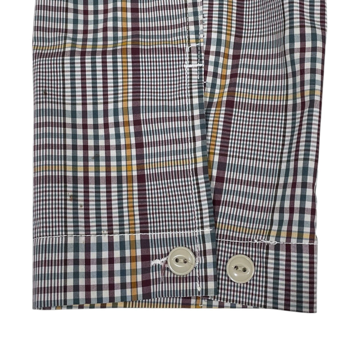 グレンチェック柄プルオーバーフーデッドシャツ Cagoule Shirt - Polyester Rayon Glen Plaid カグールシャツ ポリエステルレーヨン グレンプレイド