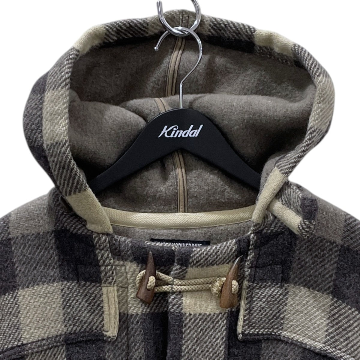 90s ウールチェックダッフルコート WOOL CHECK DUFFLE COAT 2-11-3135