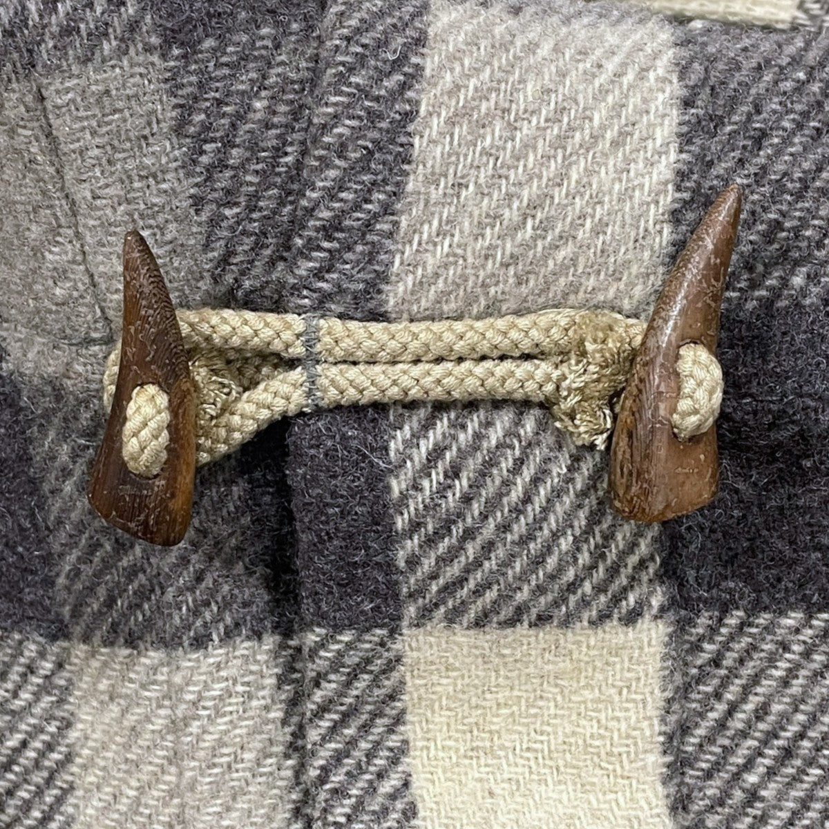 90s ウールチェックダッフルコート WOOL CHECK DUFFLE COAT 2-11-3135