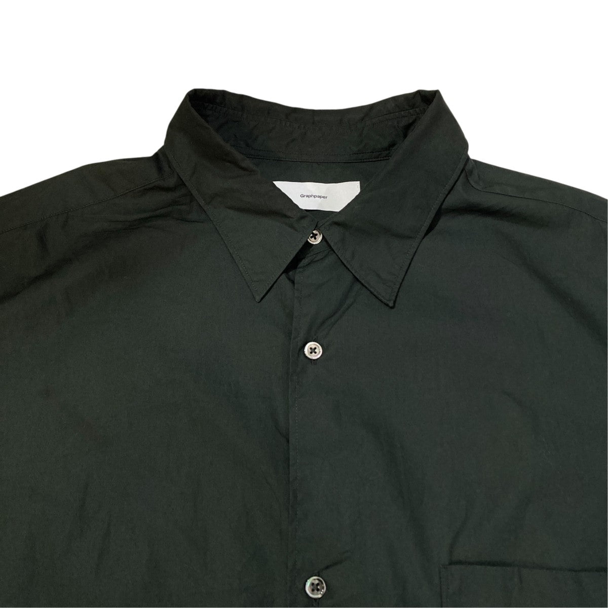 Broad L／S Oversized Regular Collar Shirt長袖シャツGM241-50001B