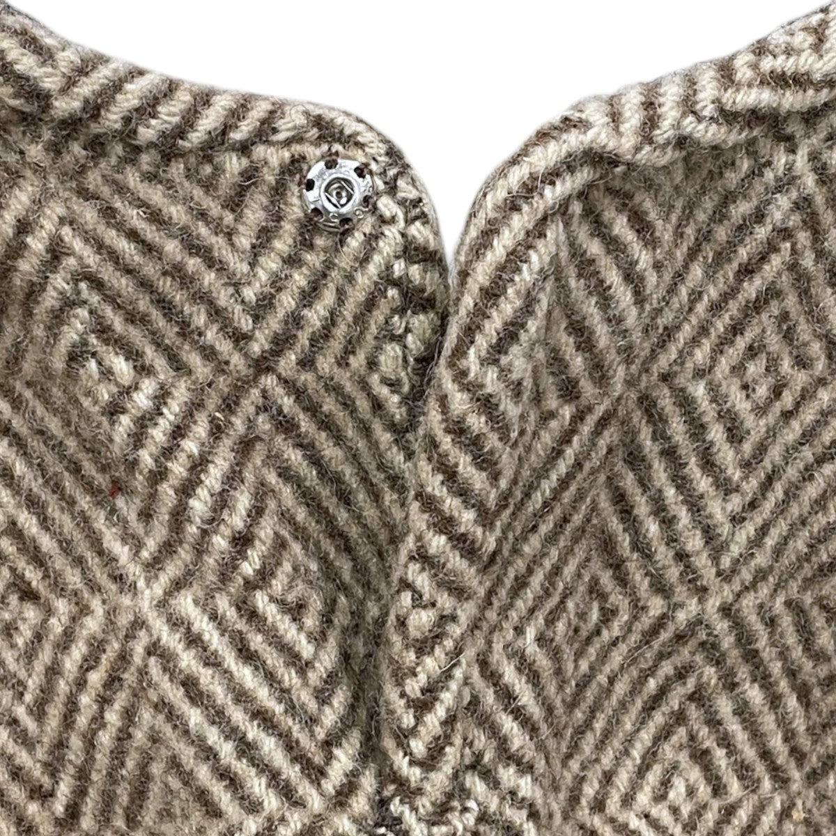 ウールジオメトリックフリンジニットベスト WOOL GEOMETRIC FRINGE KNIT VEST