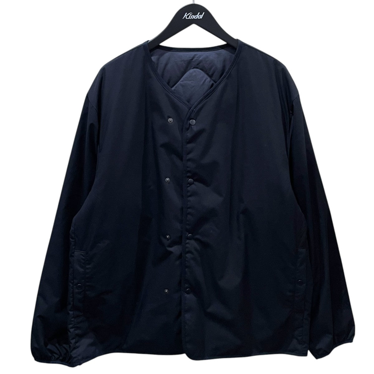 nanamica リバーシブルノーカラーダウンジャケット Reversible Down Cardigan リバーシブルダウンカーディガン SUAF361 古着・中古-1枚目のアイテム画像