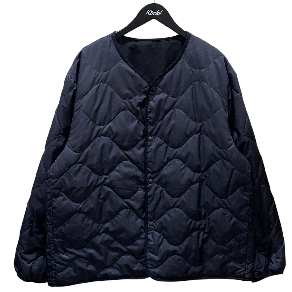 nanamica リバーシブルノーカラーダウンジャケット Reversible Down Cardigan リバーシブルダウンカーディガン SUAF361 古着・中古-3枚目のアイテム画像
