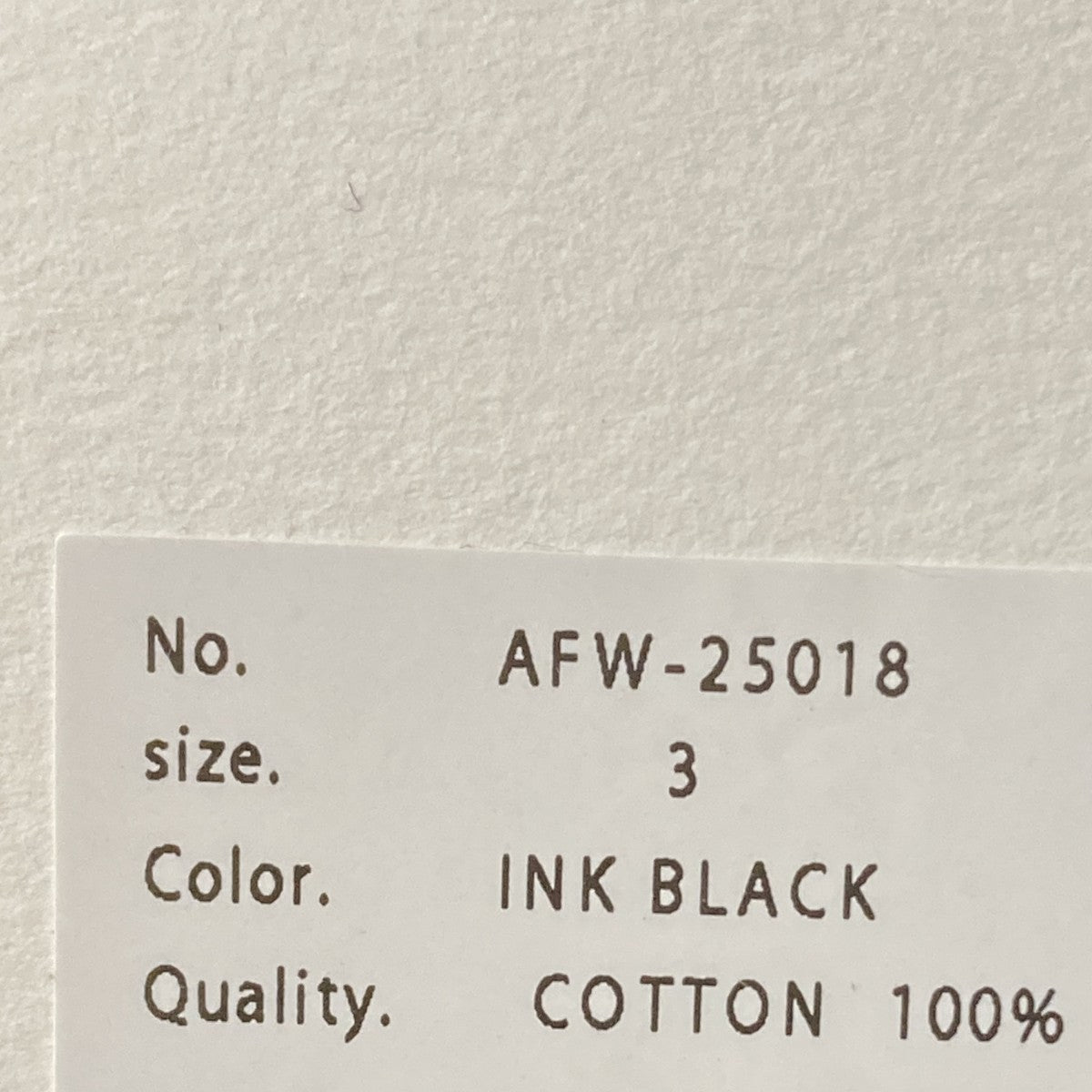 BHARAT DENIM TROUSERSブラックデニムAFW-25018