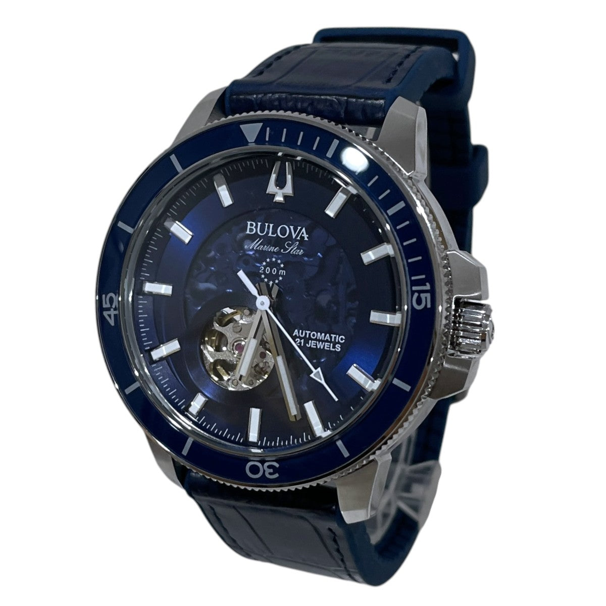 BULOVA 22AW 腕時計 Marine Star マリンスター 96A291 古着・中古-1枚目のアイテム画像