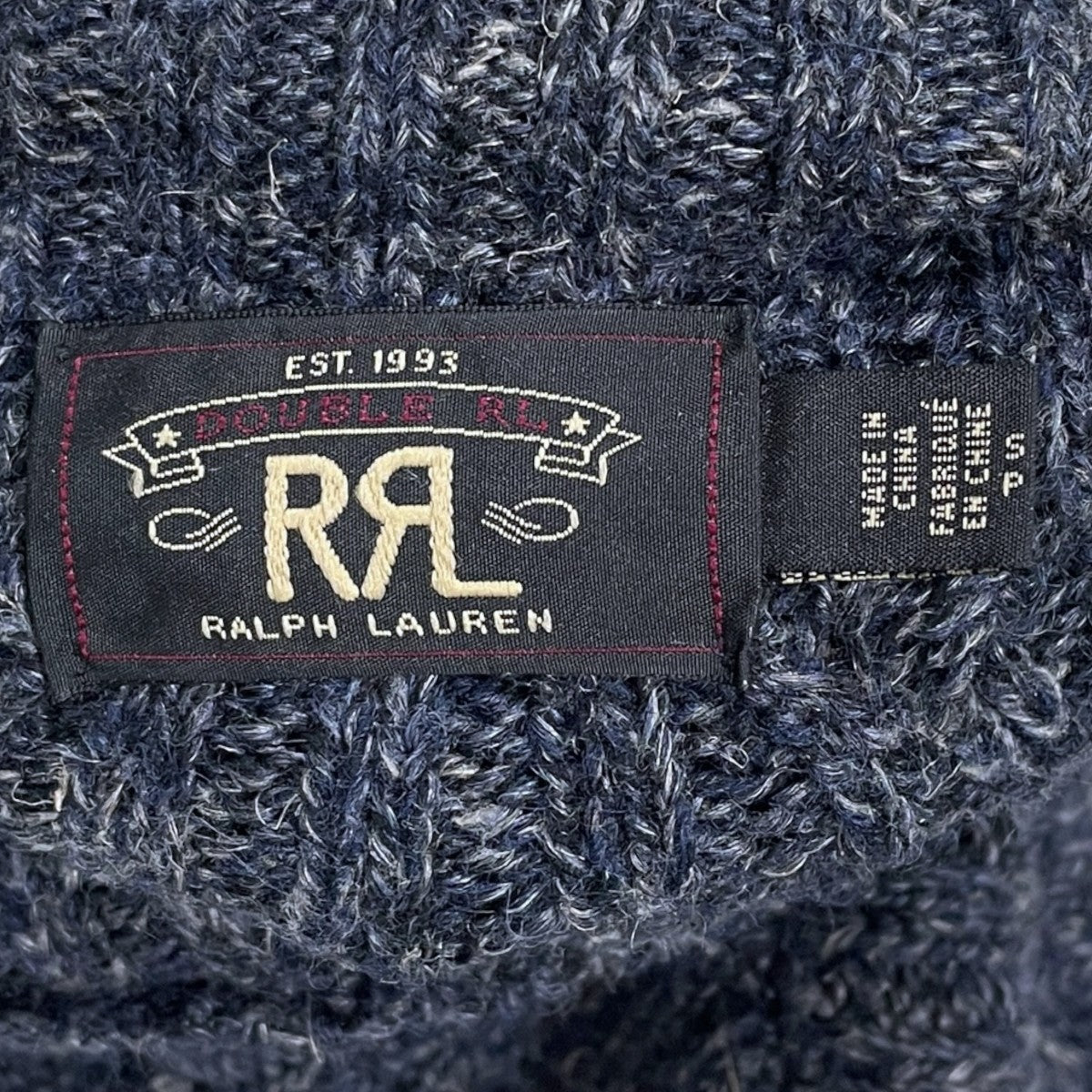 RRL タートルネックニットセーター Marl Wool-Blend Rollneck Sweater マールウールブレンドロールネックセーター 782840973001 古着・中古-5枚目のアイテム画像