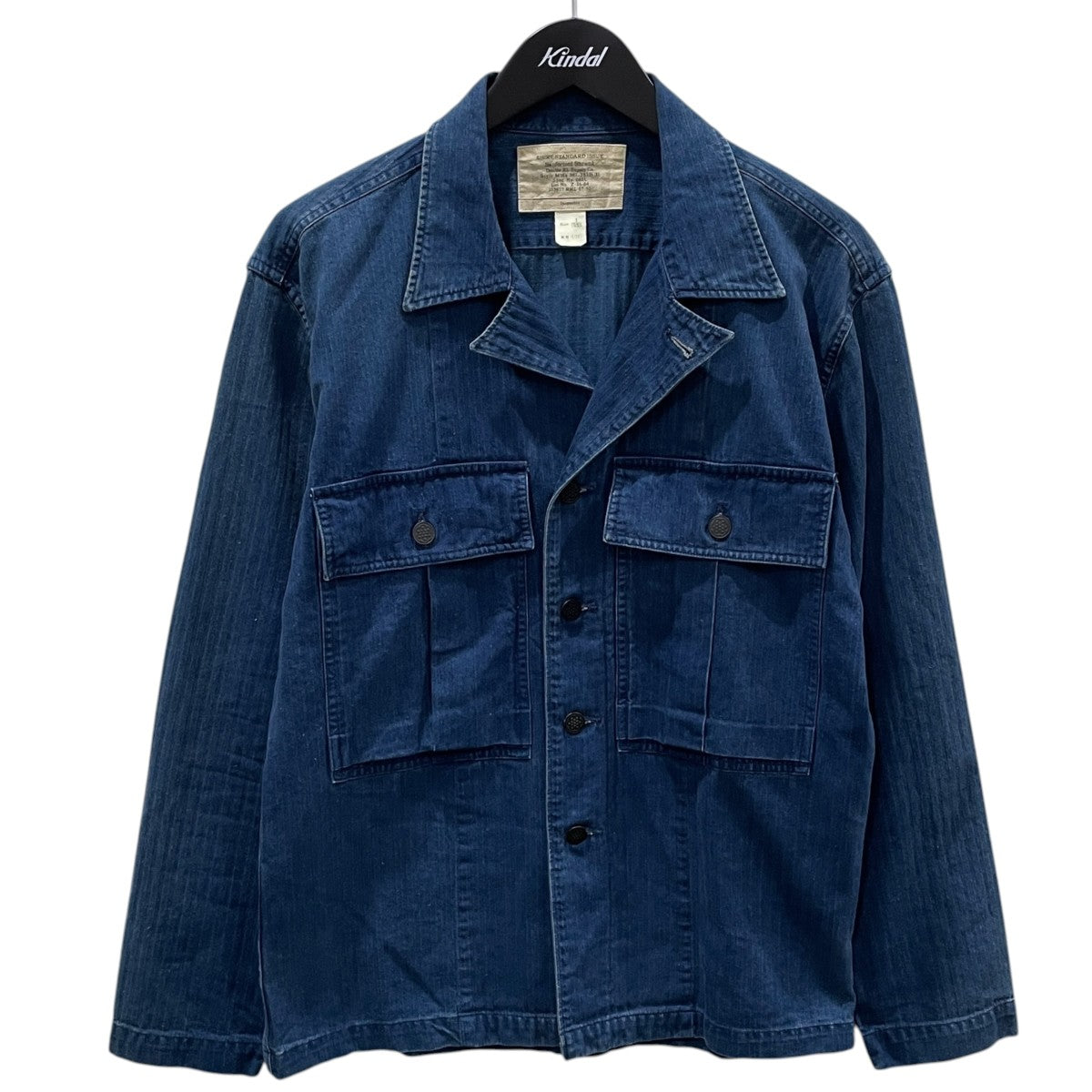RRL ヘリンボーンカバーオール SHIRT， STANDARD ISSUE M16s 381-383B 31 古着・中古-1枚目のアイテム画像
