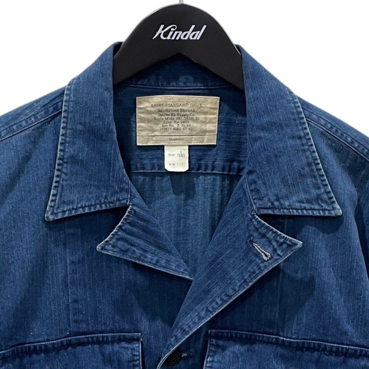 RRL ヘリンボーンカバーオール SHIRT， STANDARD ISSUE M16s 381-383B 31 古着・中古-3枚目のアイテム画像