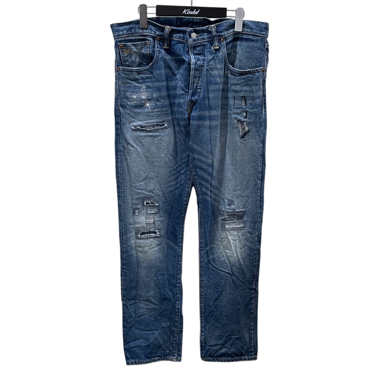 RRL 加工デニムパンツ Slim Fit Claremont Selvedge Jean スリムフィット クレアーモン セルビッジ ジーンズ 782959655001 古着・中古-1枚目のアイテム画像