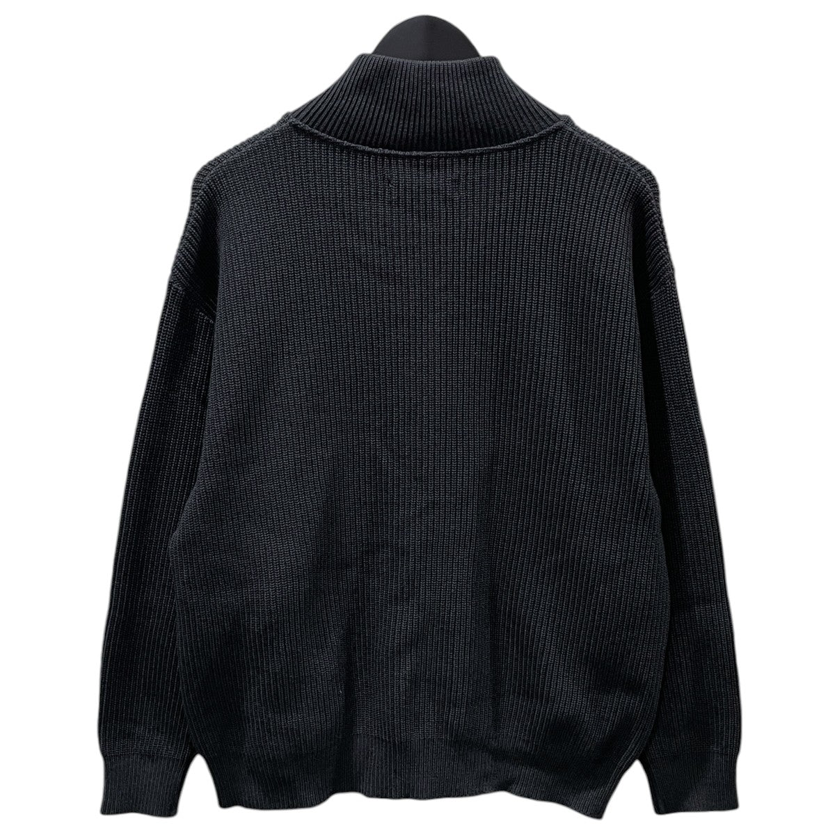 PUBLIC TOKYO 25AW ジップアップニットジャケット Bound Wool Drivers Knit バウンドウールライトドライバーズニット 155633001 古着・中古-2枚目のアイテム画像