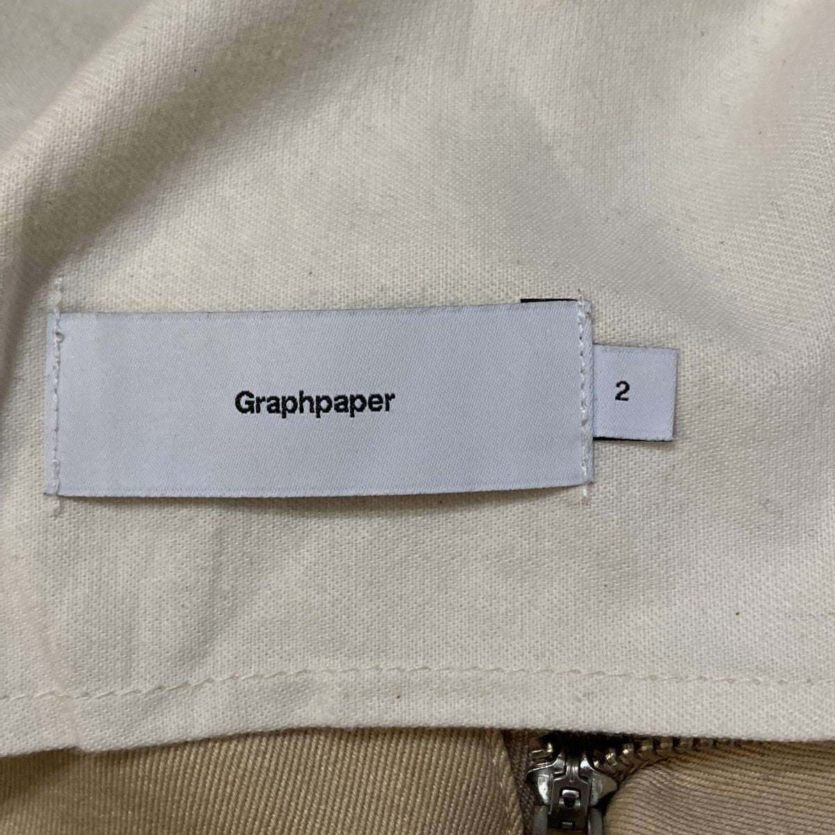 Graphpaper Westpoint Chino Wide Straight TrousersチノパンGM251-40069B 古着・中古-7枚目のアイテム画像