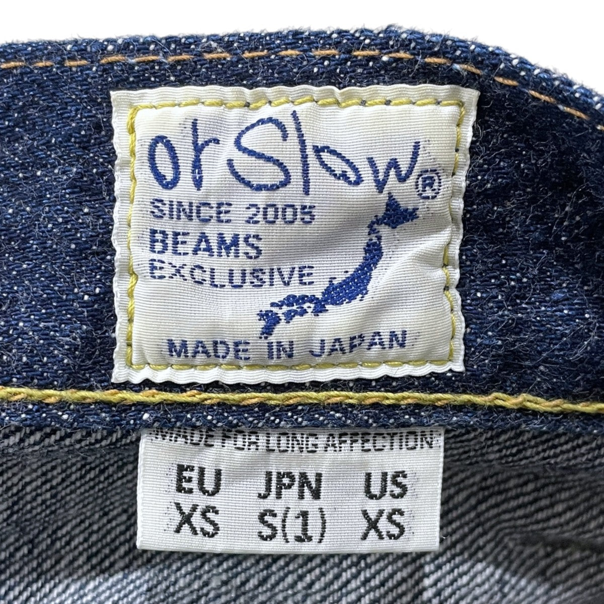 orSlow×BEAMS BOY デニムパンツ Monroe Pant モンローパンツ 701ZBB 古着・中古-9枚目のアイテム画像