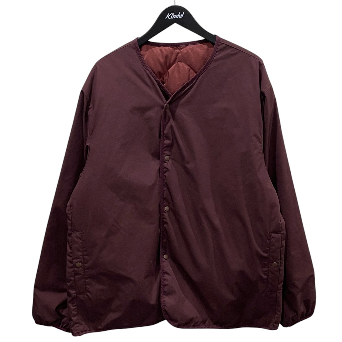 nanamica リバーシブルノーカラーダウンジャケット Reversible Down Cardigan リバーシブルダウンカーディガン SUAF361 古着・中古-1枚目のアイテム画像