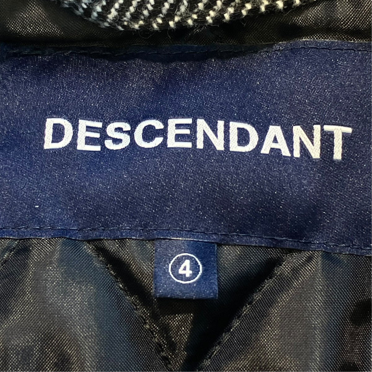 DESCENDANT チェックネルシャツジャケット 古着・中古-5枚目のアイテム画像