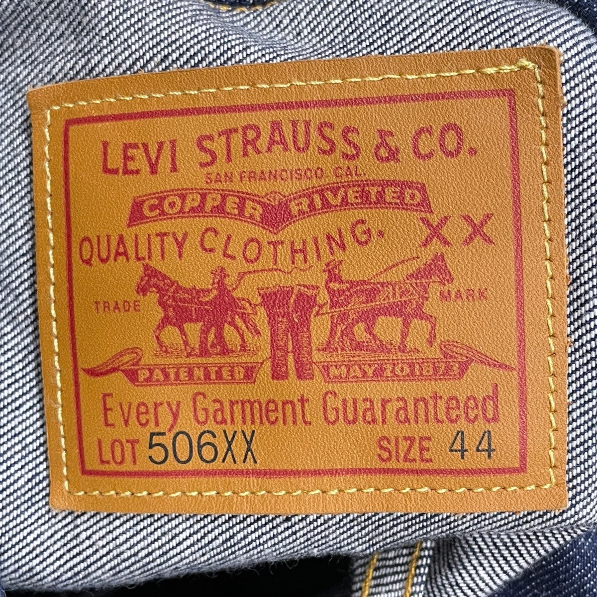 LEVI’S デニムジャケット 506XX 36年モデル 日本製 BIG E 1936 TYPE I TRUCKER JACKET トラッカージャケット 70506-0028 古着・中古-7枚目のアイテム画像