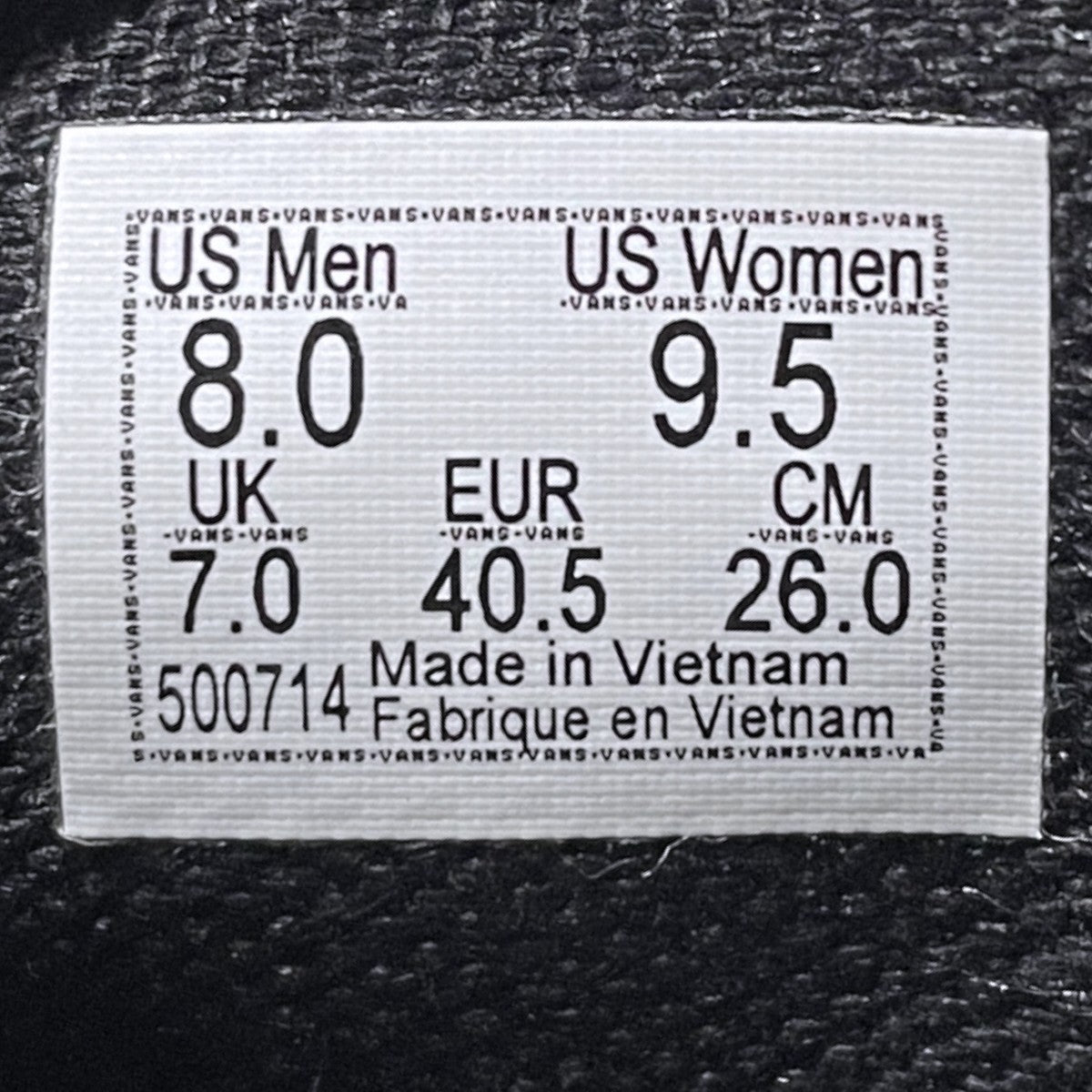 VANS レオパード柄スニーカー Authentic Lowpro オーセンティック ロープロ VN000D04LPR 古着・中古-5枚目のアイテム画像