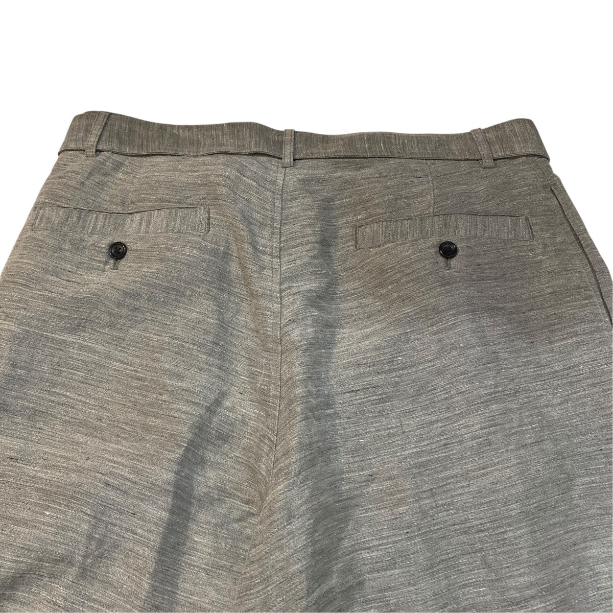 Graphpaper 26SSLinen Cupro Back Satin Belted Pants1タックリネンパンツGM261-40371 古着・中古-5枚目のアイテム画像