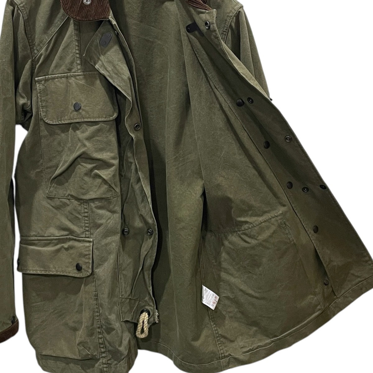 Rebuild by Needles リメイクワックスハンティングジャケット REMAKE WAXED HUNTING JACKET 古着・中古-3枚目のアイテム画像