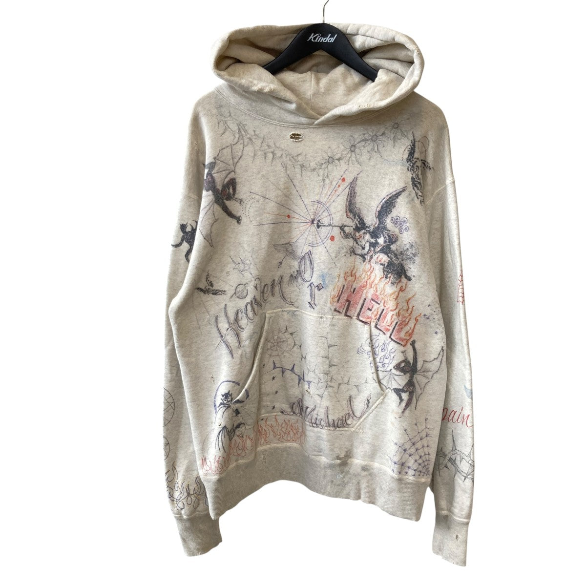 SAINT MICHAEL HOODIE DR．WOOプルオーバーパーカーSM-A21-0000-056 古着・中古-1枚目のアイテム画像