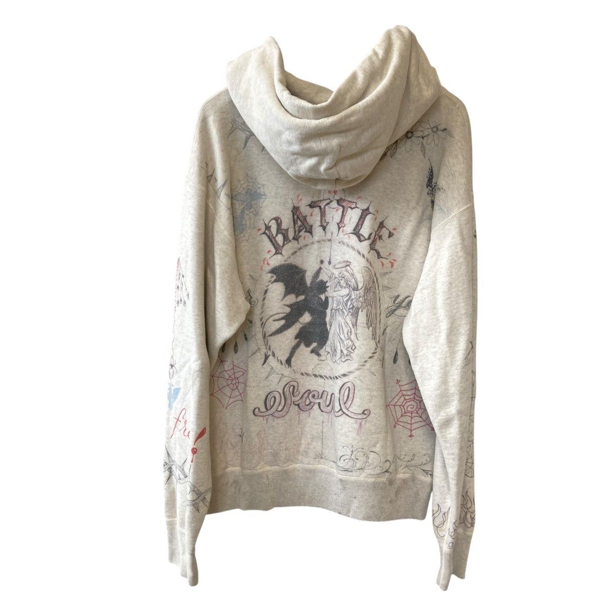 SAINT MICHAEL HOODIE DR．WOOプルオーバーパーカーSM-A21-0000-056 古着・中古-2枚目のアイテム画像