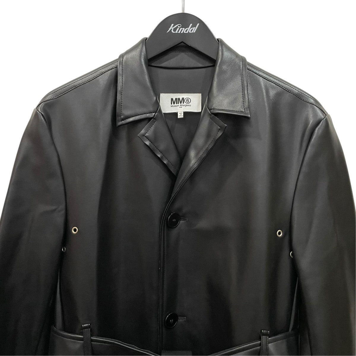 MM6 Maison Margiela レザーコートS52AA0121 古着・中古-2枚目のアイテム画像