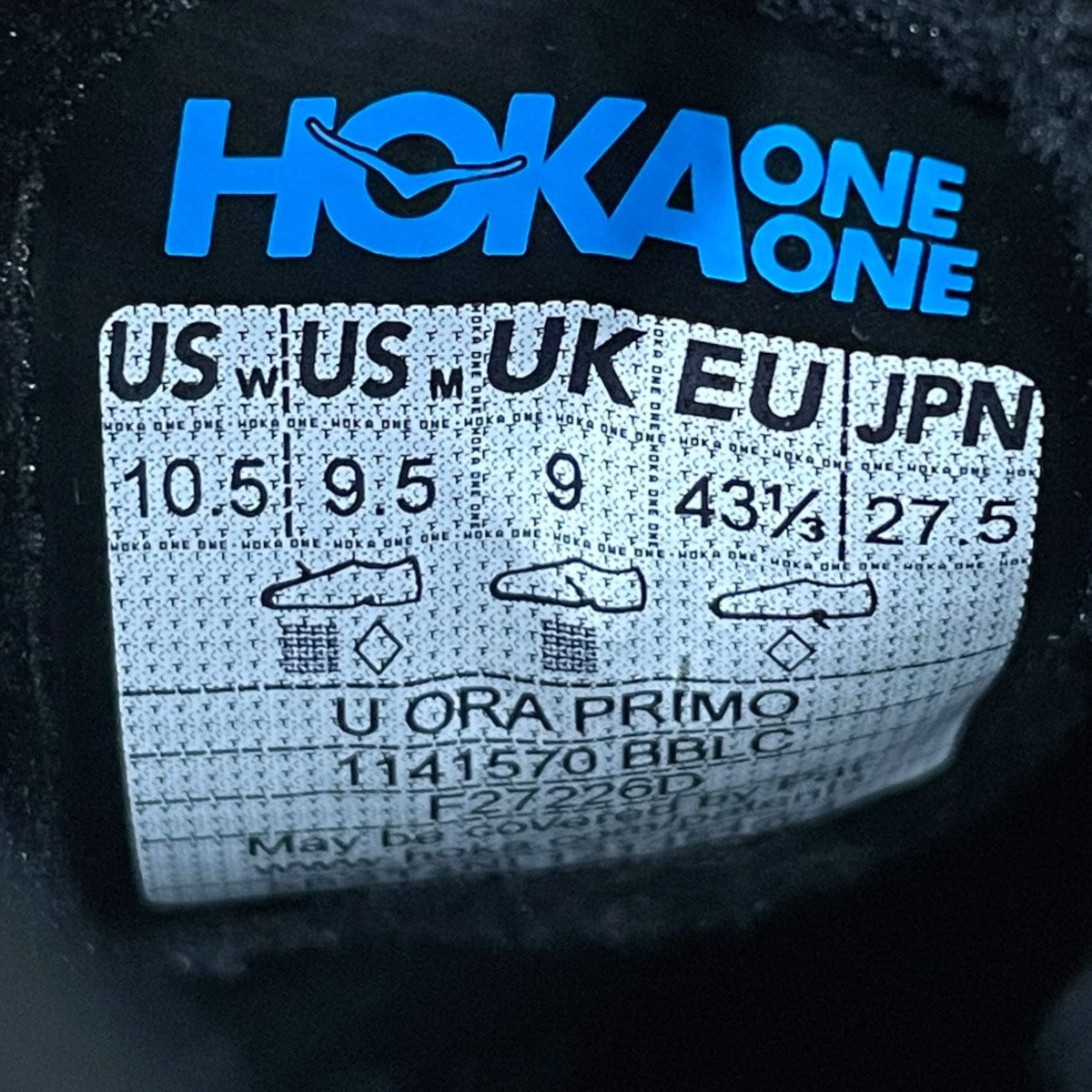 HOKAONEONE スリッポンスニーカー ORA PRIMO オラプリモ 1141570 古着・中古-5枚目のアイテム画像