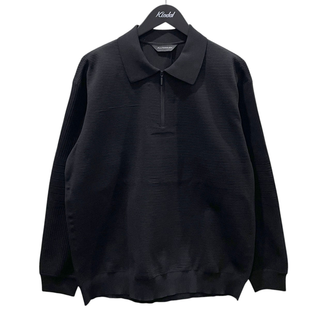 Descente ALLTERRAIN 24SS 長袖ニットポロシャツ FUSIONKNIT L／S POLO SHIRT フュージョン ニット ロングスリーブ ポロシャツ DU4FSWA2M 古着・中古-1枚目のアイテム画像