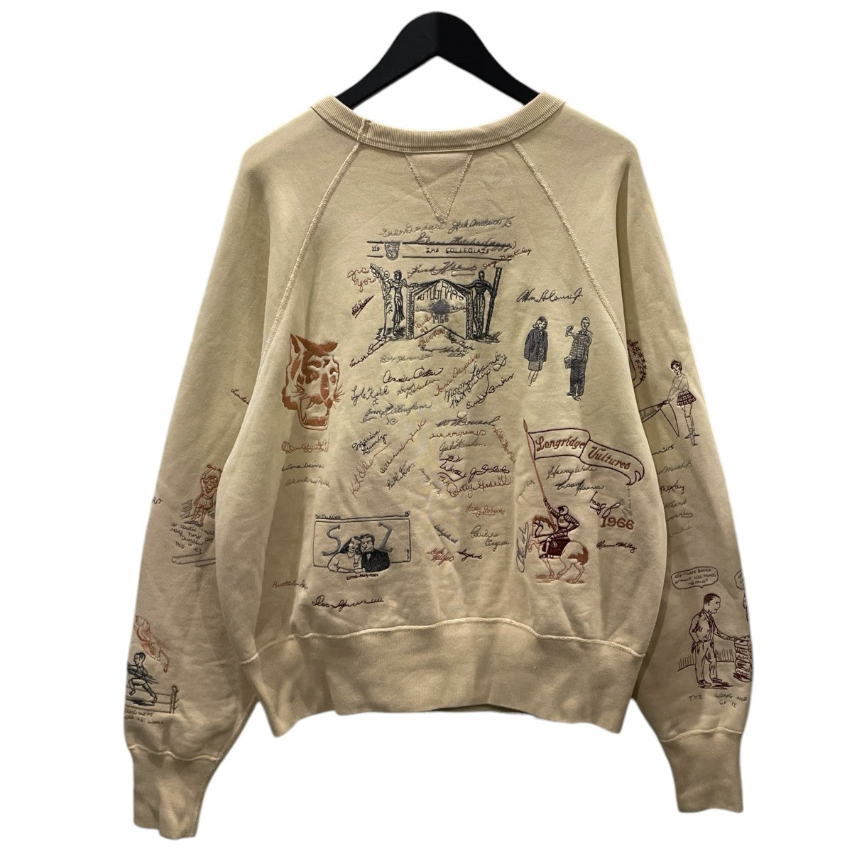 Samuel Zelig 25SS スウェットトレーナー Yearbook Crewneck イヤーブッククルーネック 古着・中古-2枚目のアイテム画像