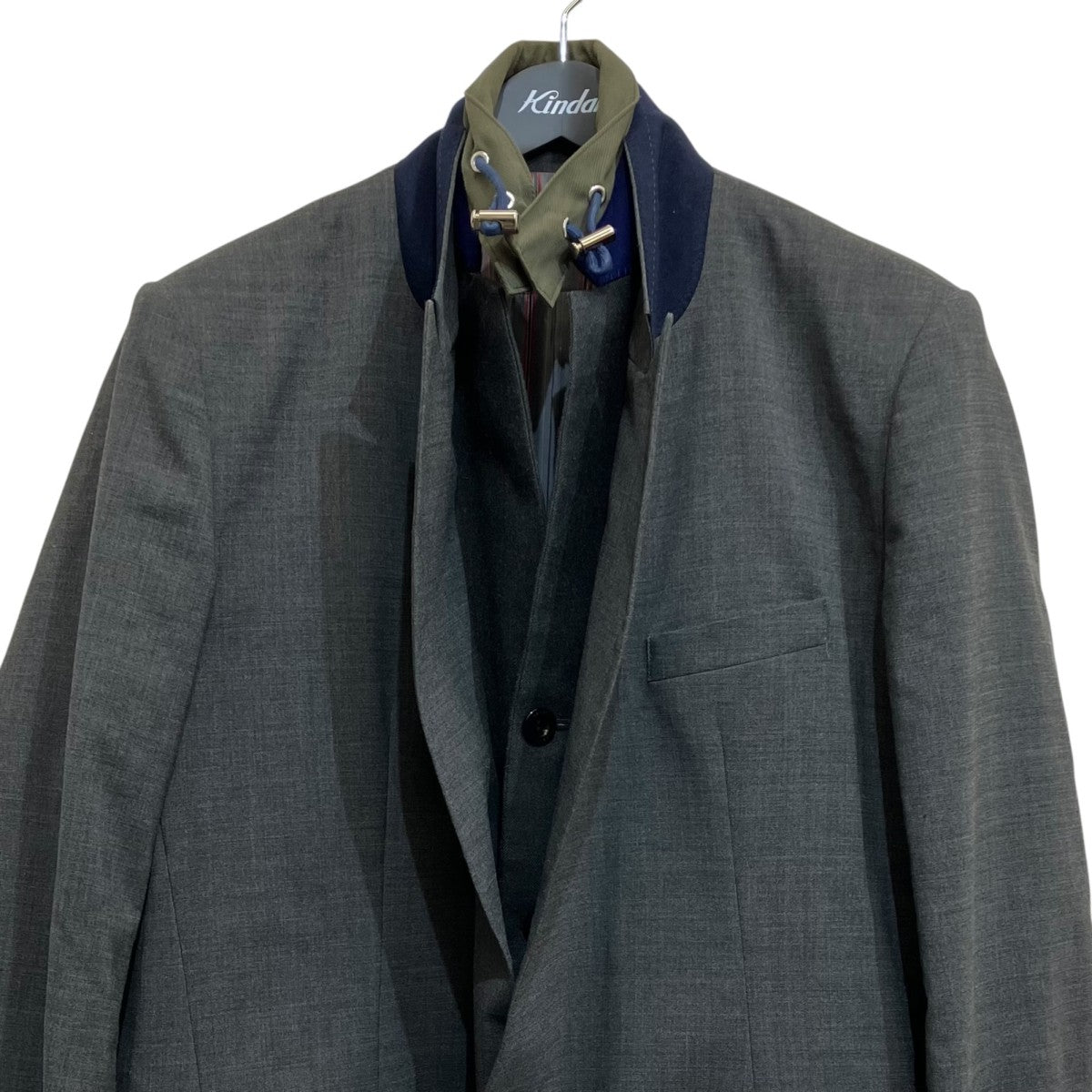 sacai テーラードジャケット20-02181M 古着・中古-2枚目のアイテム画像