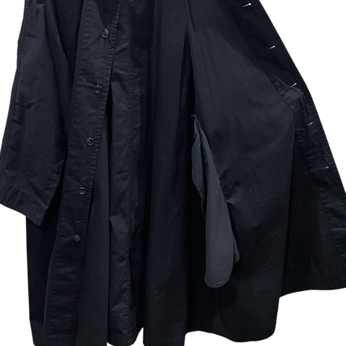 Porter Classic 襟コーデュロイロングコート PARAFFIN CORDUROY SWING COAT パラフィンコーデュロイスウィングコート 古着・中古-4枚目のアイテム画像
