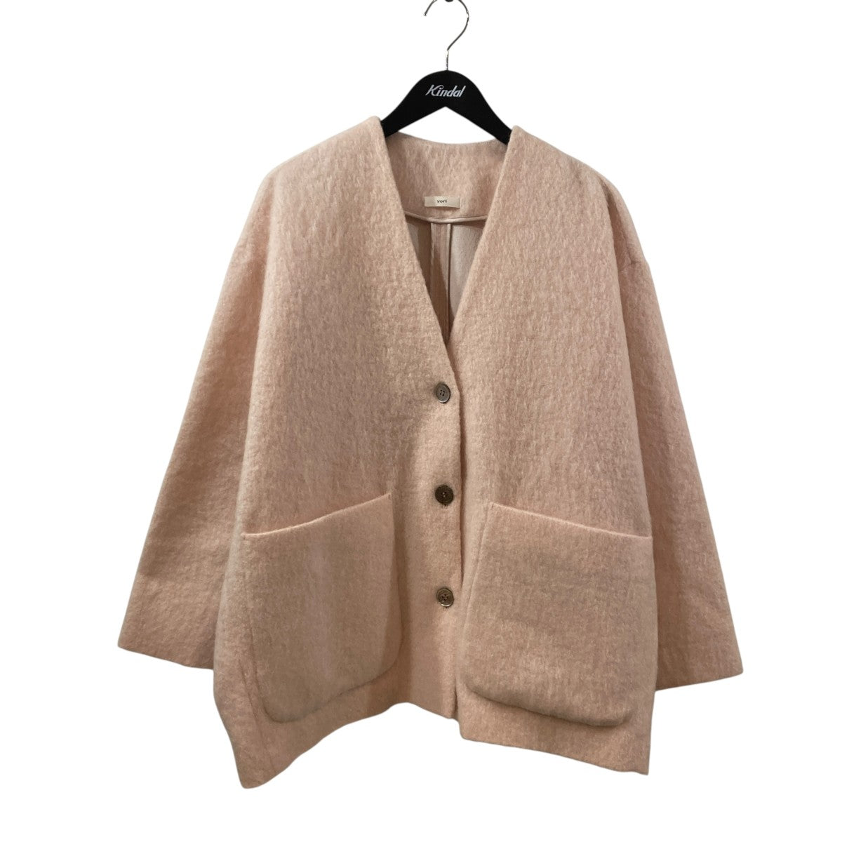 yori ウールモヘアシャギージャケットノーカラージャケットYR2125-098AW-6 古着・中古-1枚目のアイテム画像