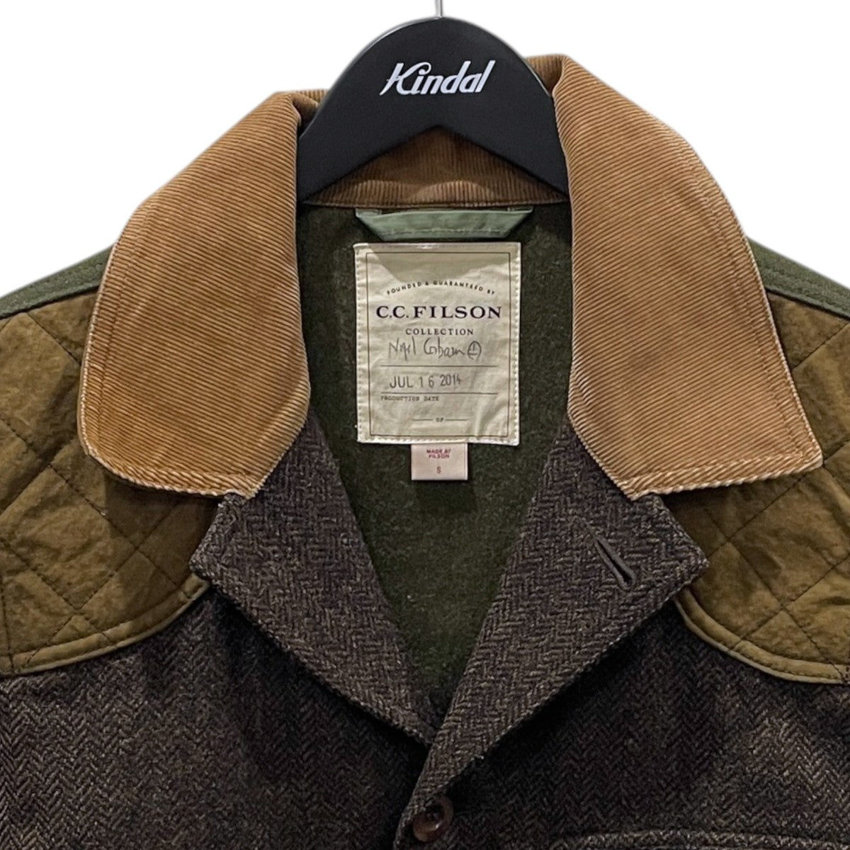 NIGEL CABOURN×C．C． FILSON ソフトハンティングジャケット SOFT HUNTING JACKET 8081280010 古着・中古-3枚目のアイテム画像